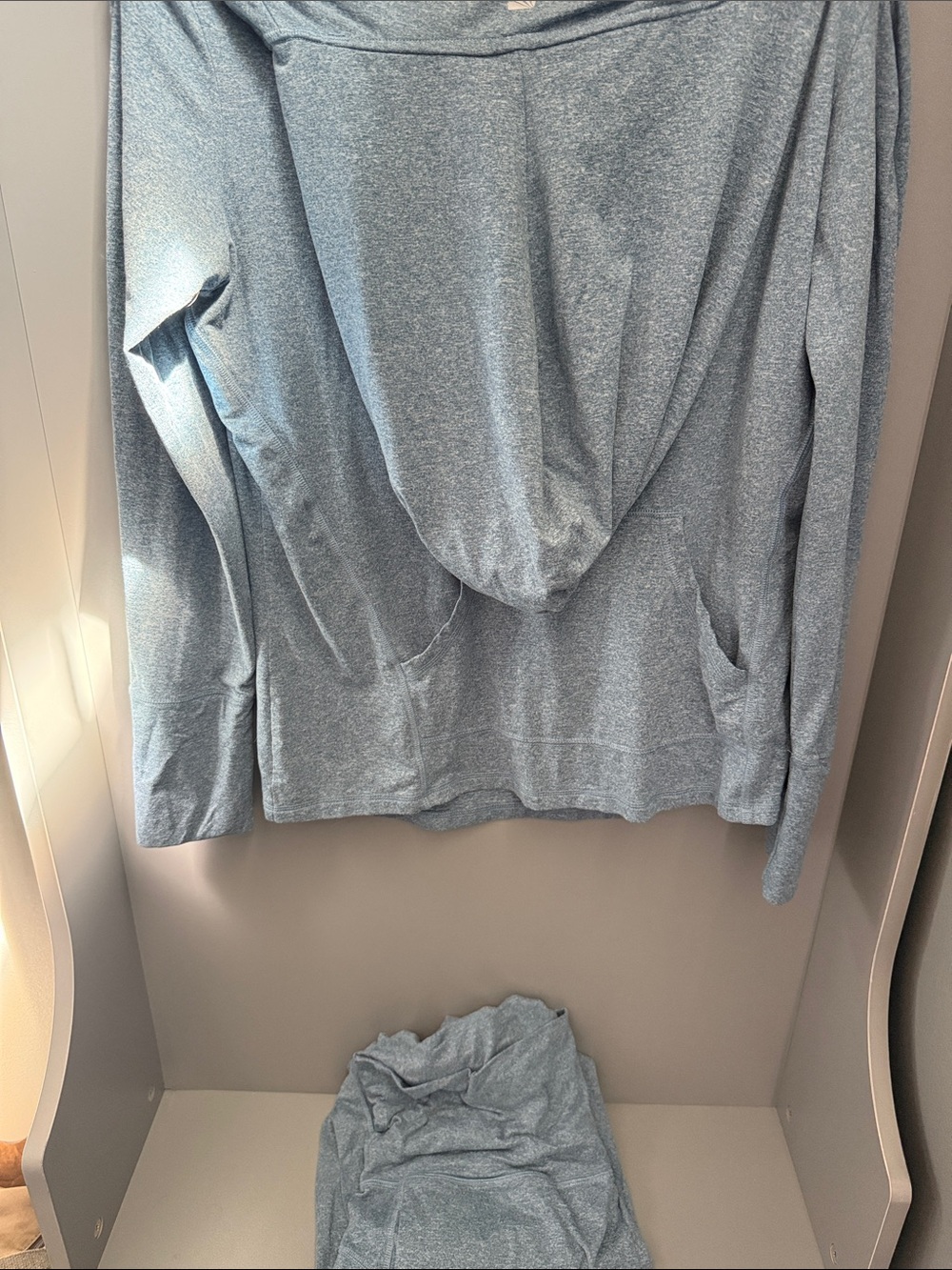 Marika Matching Heather Blue Loungewear Shirt & Joggers Sz Large